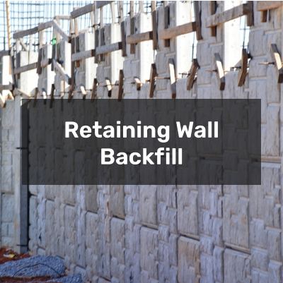 use cellular concrete for retaining wall backfill