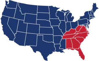 we provide flowable concrete fill in North Carolina, South Carolina, Tennessee, and Virginia as well as nationwide